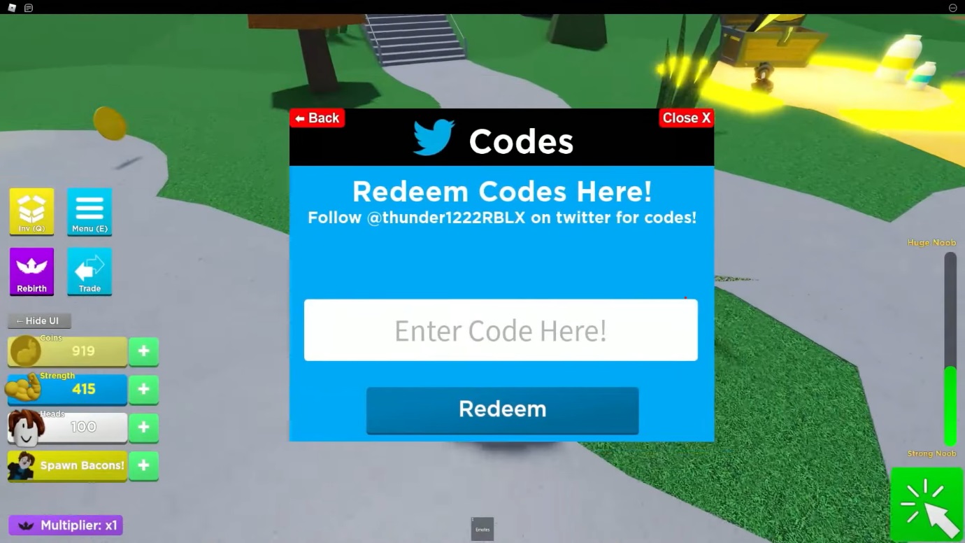 Roblox Mega Noob Simulator codes (June 2024) - KiwiPoints