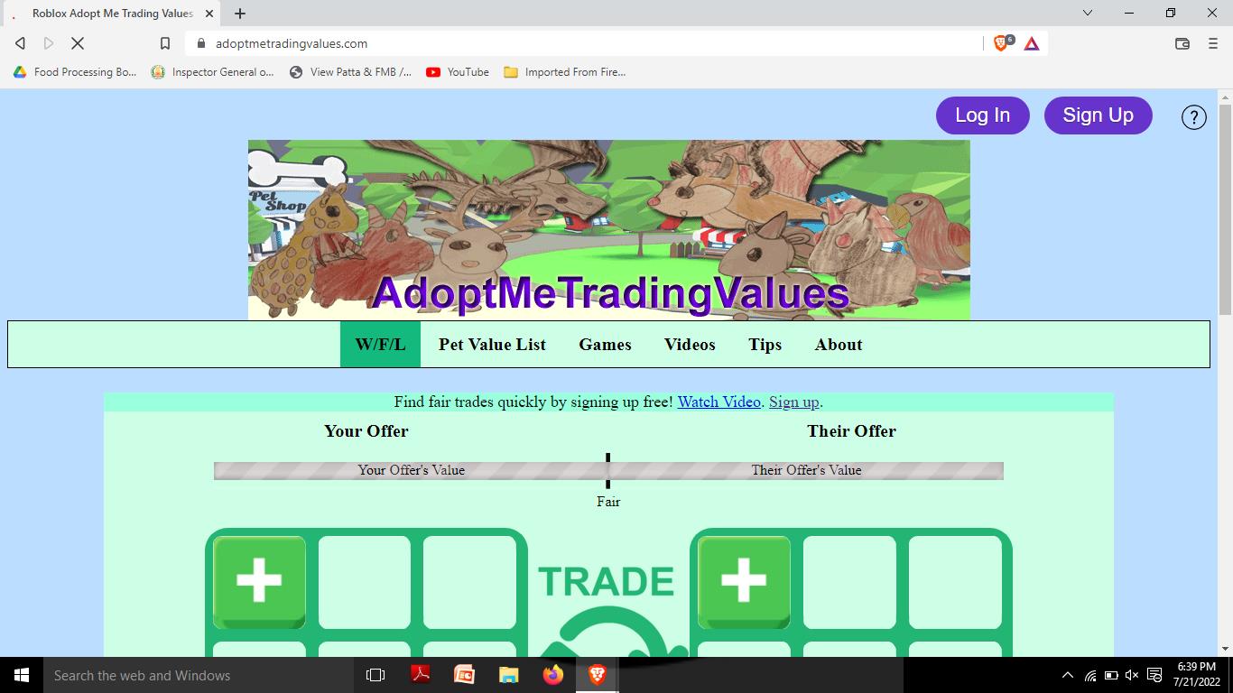 AdoptMeTradingValues.com Complete Review - KiwiPoints